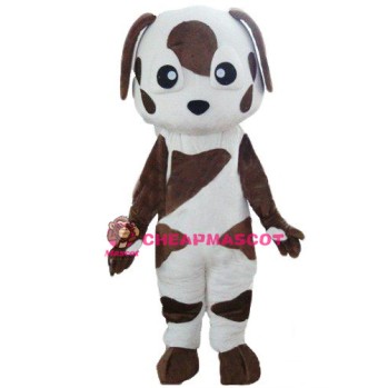 Baby Brown and White St Bernard Dog Mascot Costume