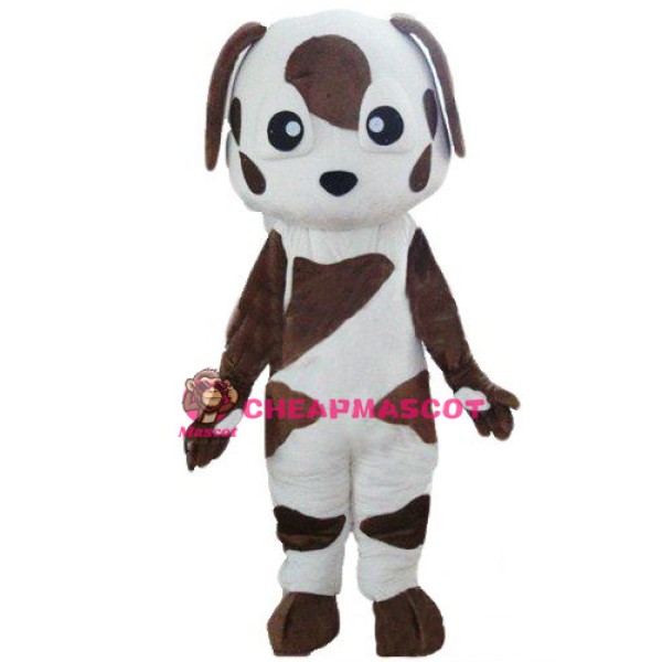 Baby Brown and White St Bernard Dog Mascot Costume