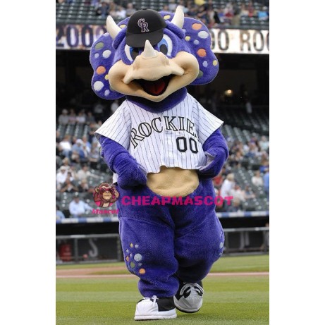 Triceratops Dinosaur Mascot Costume