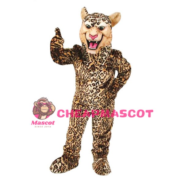 Leopard Cheetah Jaguar Mascot Costume