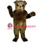 Brown Bulldog Mascot Costume