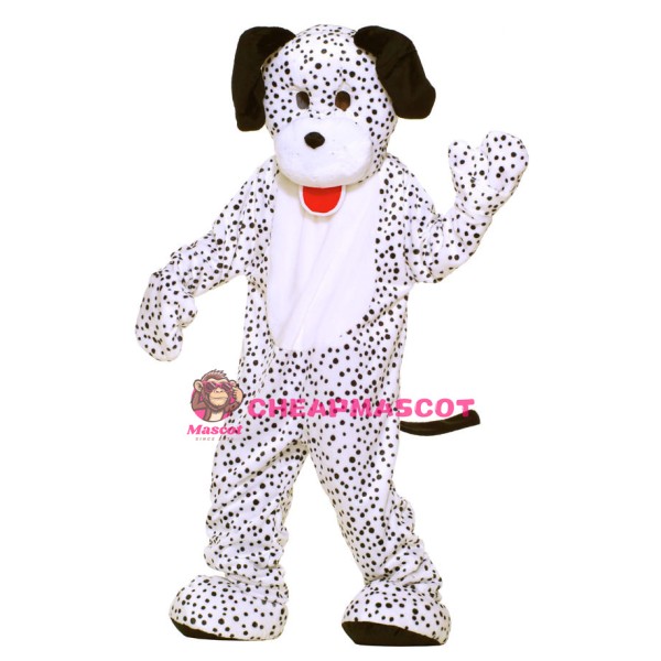 Deluxe Plush Dalmatian Mascot Dog Costume