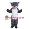 Grey Cartton Tiger Mascot Costume