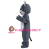 Grey Cartton Tiger Mascot Costume