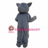 Grey Cartton Tiger Mascot Costume