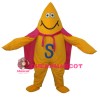 Yellow Starfish Short Plush Adult Mascot Funny Costume