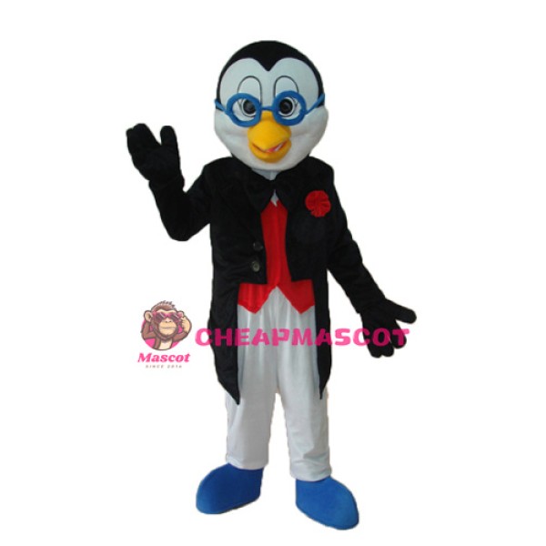 New Glasses Penguin Mascot Adult Costume