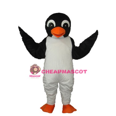 Orange Mouth Penguin Mascot Adult Costume