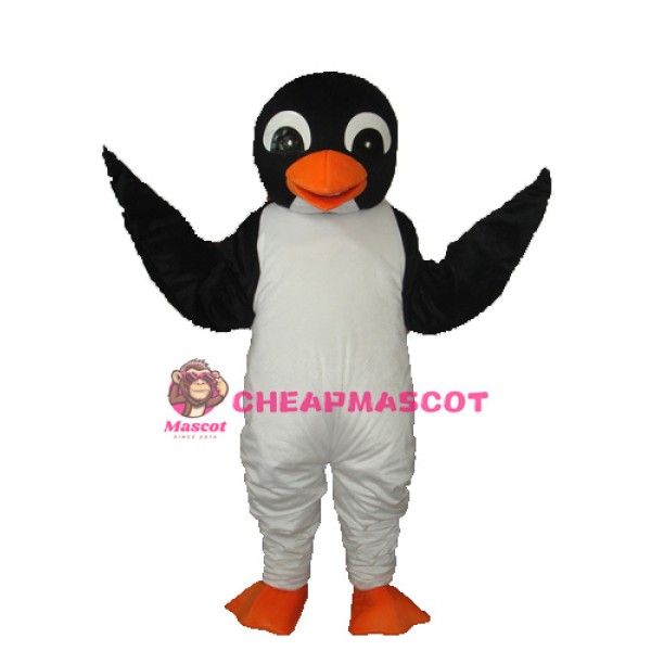 Orange Mouth Penguin Mascot Adult Costume