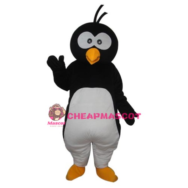 Round Head Penguin Mascot Adult Costume