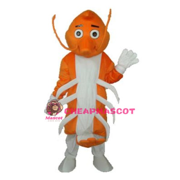 Long Moustache Lobster Mascot Adult Costume