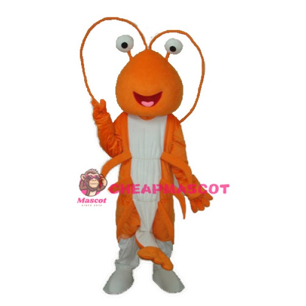 Prawn Mascot Adult Costume