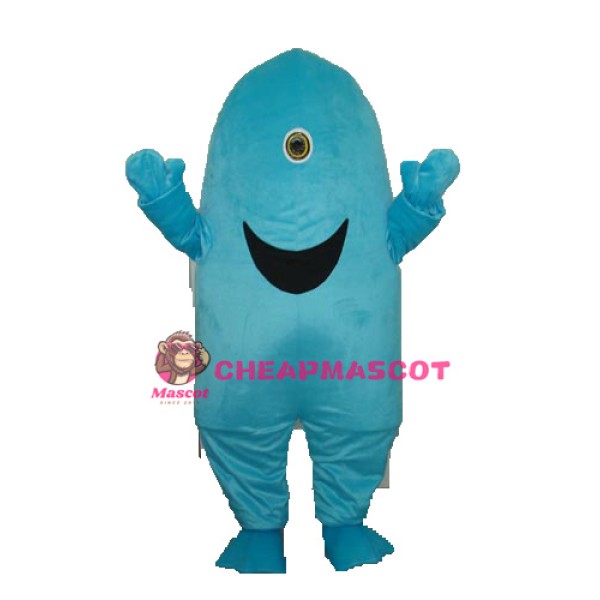 One-eyed Shark Mascot Adult Costume