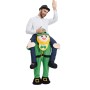 Green People Costume Ride On Me Mascot Fancy Dress