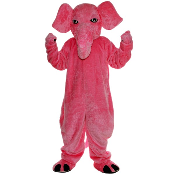 Pink Elephant Mascot Costume