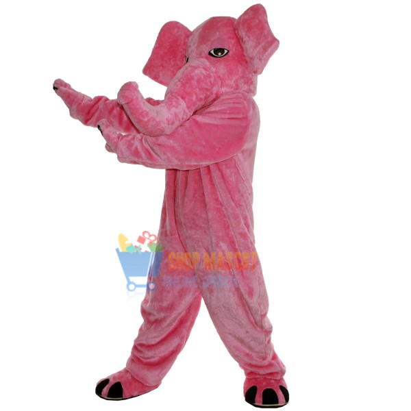 Pink Elephant Mascot Costume