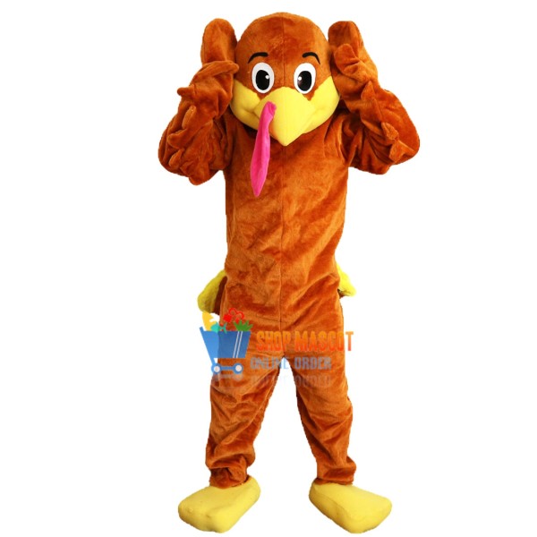 Cute Turkey Mascot Costume Adult Costume