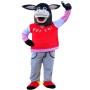 Cute Black Donkey Mascot Costume Adult Costume