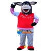 Cute Black Donkey Mascot Costume Adult Costume