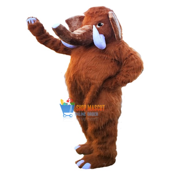 Long Tusks Elephant Mascot Costume