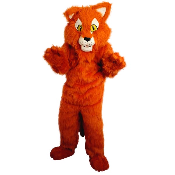 Orange Panther Mascot Costume