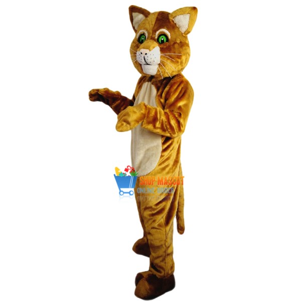 Brown Cat Mascot Costume Adult Costume