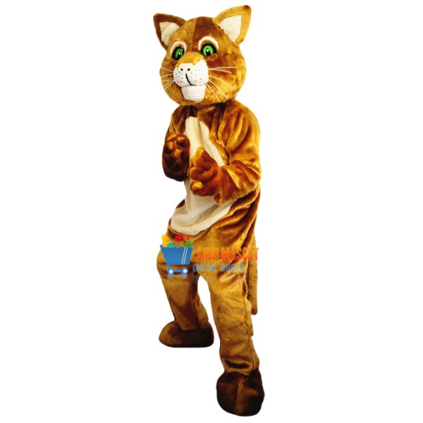 Brown Cat Mascot Costume Adult Costume