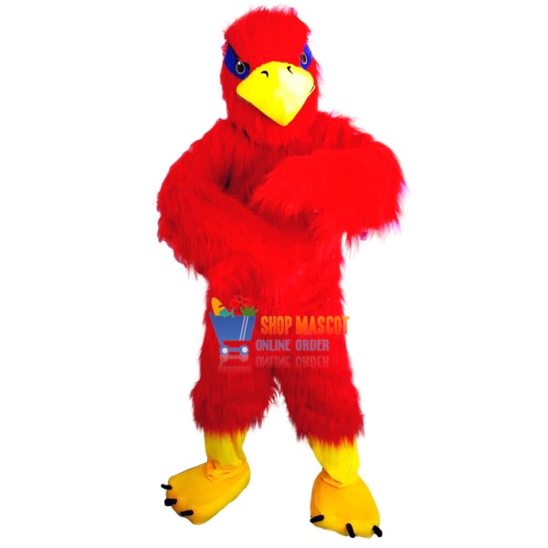Red Hawk Mascot Costume Adult Costume