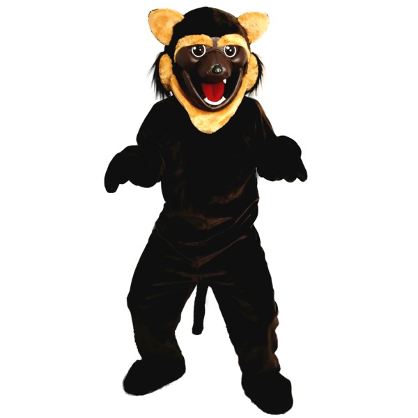 Black Fierce Wolf Wolverine Mascot Costume