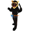 Black Fierce Wolf Wolverine Mascot Costume