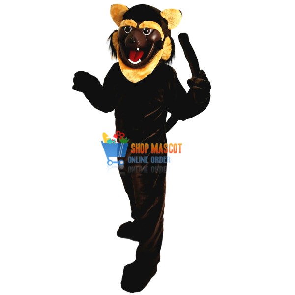Black Fierce Wolf Wolverine Mascot Costume