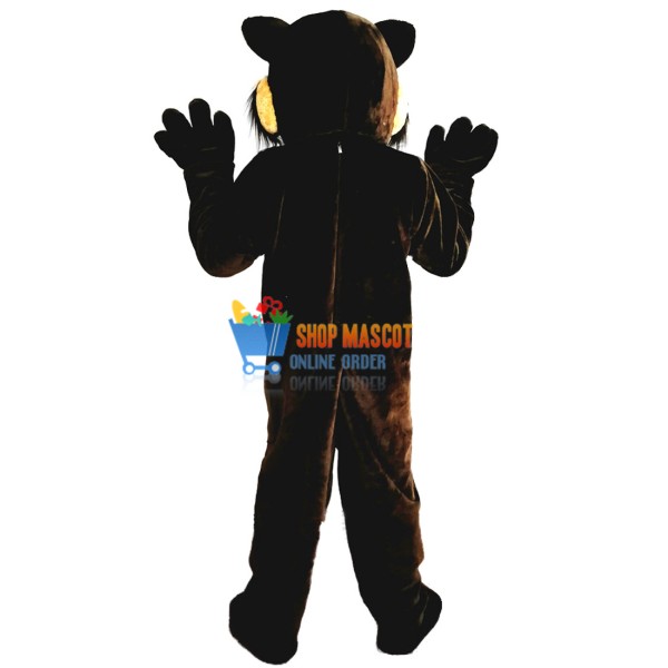 Black Fierce Wolf Wolverine Mascot Costume