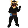 Black Fierce Wolf Wolverine Mascot Costume