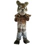 Brown Bulldog Mascot Costume Adult Costume