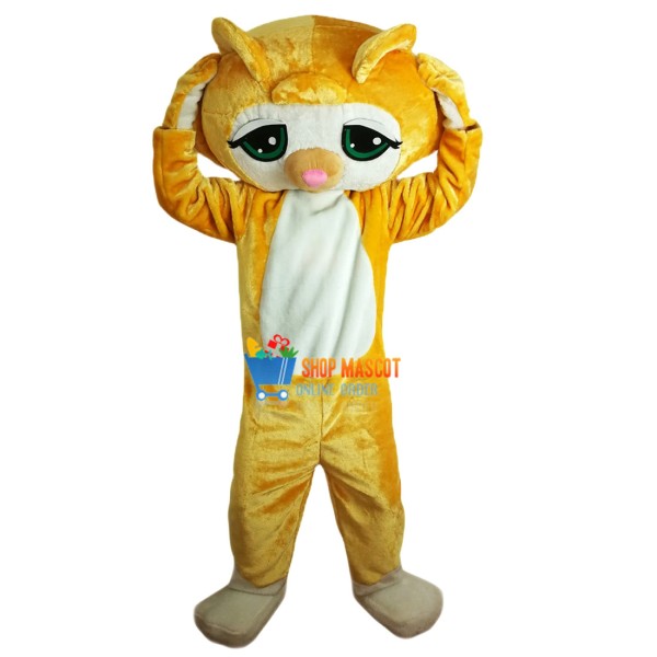 Cartoon Petshop Cat Mascot Costume Adult Costume