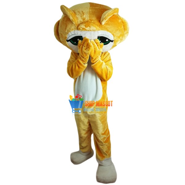 Cartoon Petshop Cat Mascot Costume Adult Costume