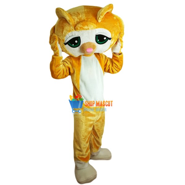 Cartoon Petshop Cat Mascot Costume Adult Costume