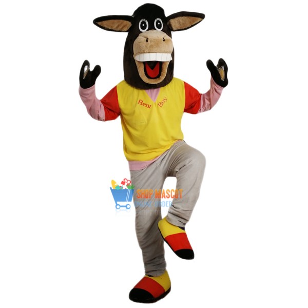 New Donkey Mascot Costume Adult Costume