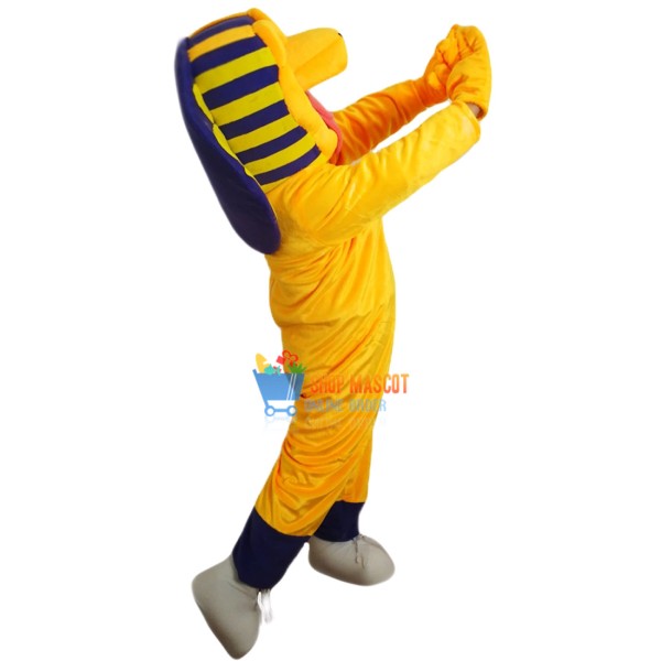 Yellow Cobra Snake Mascot Costume
