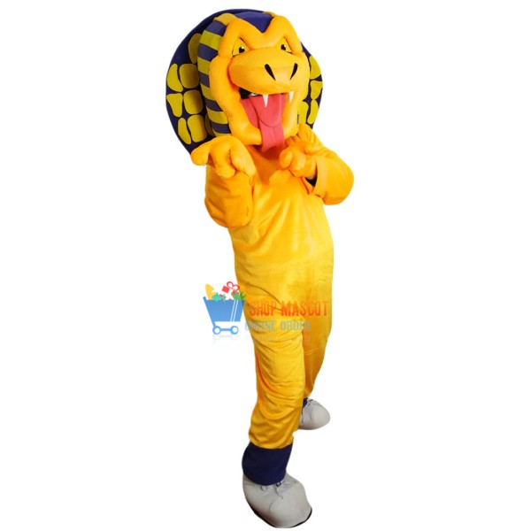 Yellow Cobra Snake Mascot Costume