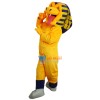 Yellow Cobra Snake Mascot Costume