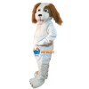 Plush Wizard Dog Mascot Costume