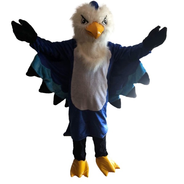 Plush Blue Eagle Mascot Costume