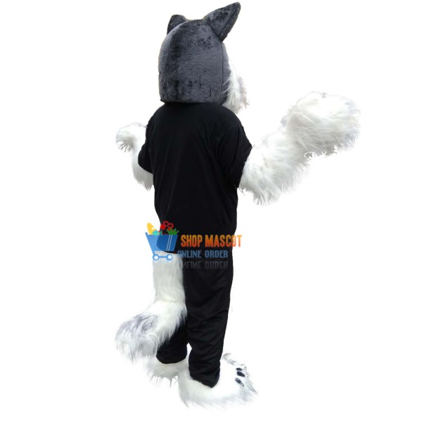 Plush Wolf Husky Mascot Costume