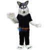 Plush Wolf Husky Mascot Costume