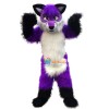 Plush Purple Wolf Husky Mascot Costume
