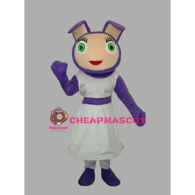 PurpleGirl Adult Mascot Costume