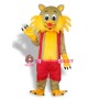 Yellow Face Cat Adult Mascot Costume