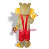 Yellow Face Cat Adult Mascot Costume