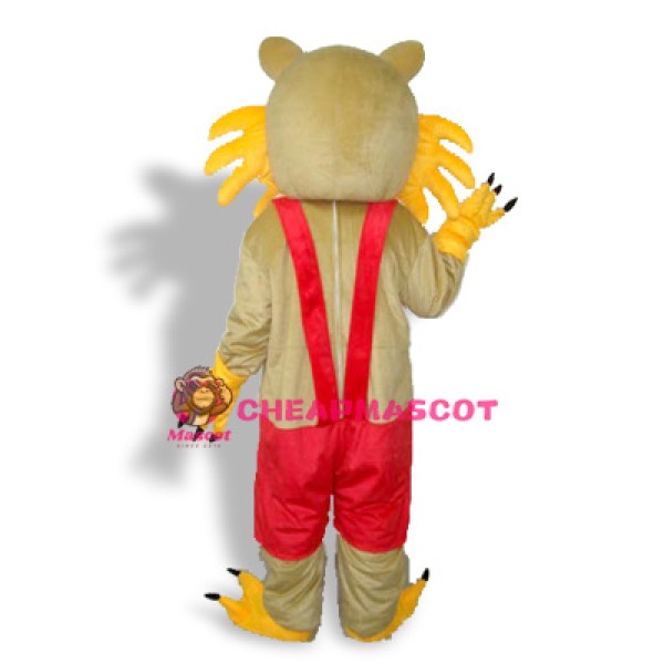 Yellow Face Cat Adult Mascot Costume